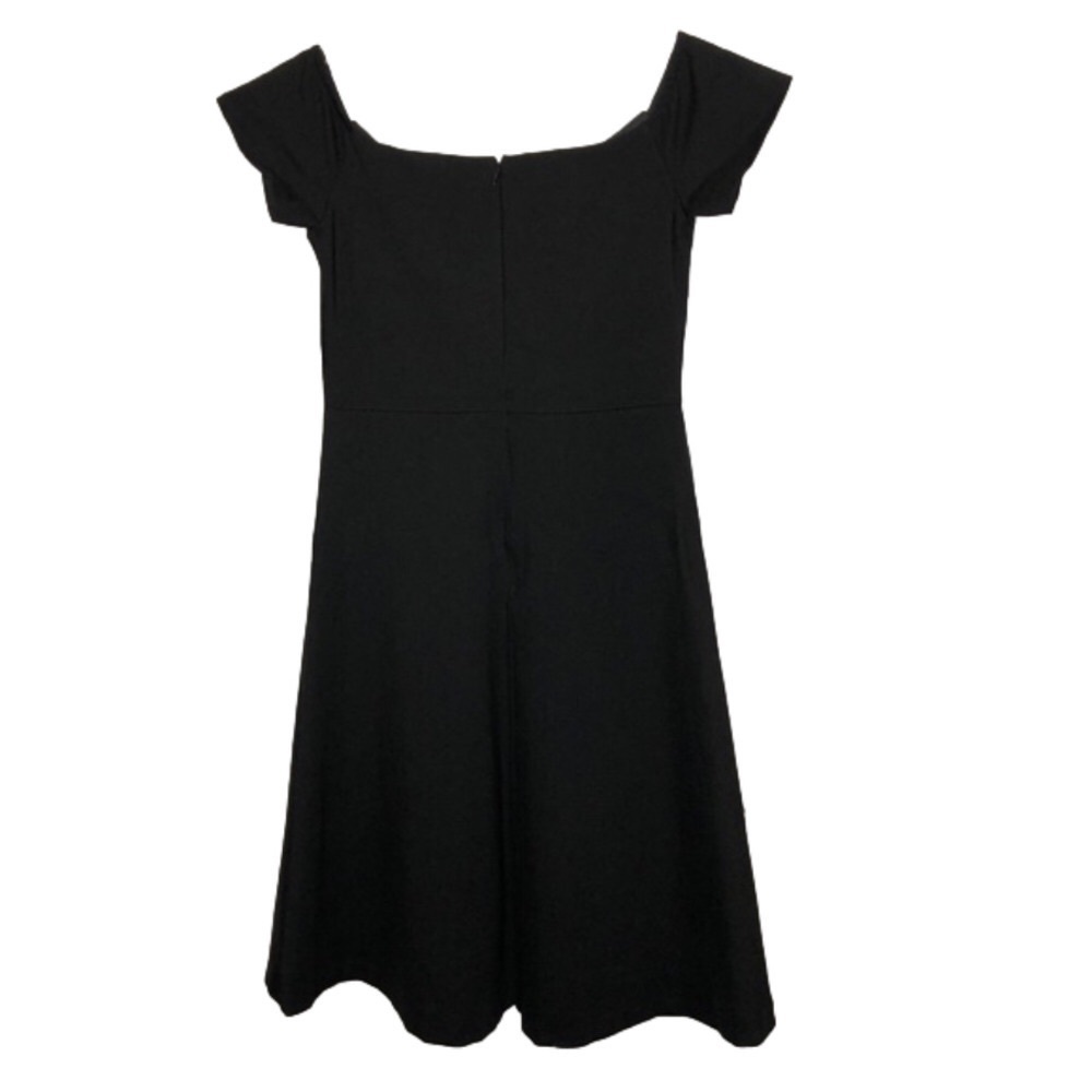 NWT - EVA FRANCO Black Lovey Dress Off the Shoulder Fit & Flare Tulle Size 12 - Picture 3 of 11